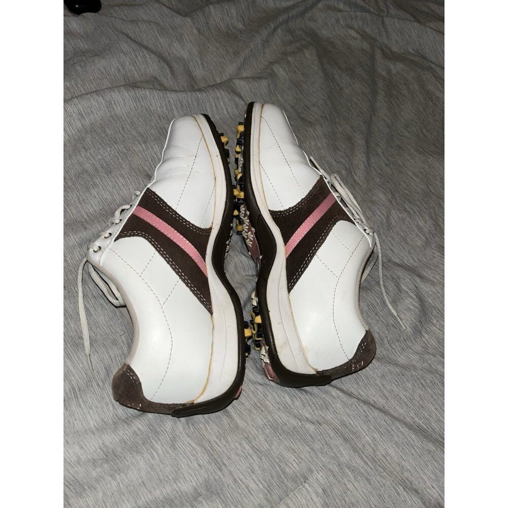 Etonic Women’s White Athletic Outdoor Preppy Lace Up Golf Shoes Size 8 - Picture 6 of 8